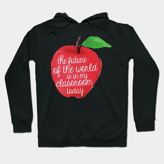 The Future of the World Apple Hoodie by annmariestowe